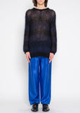 COMME des GARÇONS HOMME PLUS blue square detailed pants