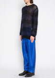 COMME des GARÇONS HOMME PLUS blue square detailed pants