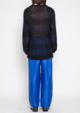 COMME des GARÇONS HOMME PLUS blue square detailed pants