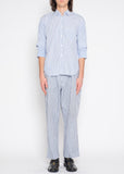 COMME des GARÇONS SHIRT double sleeved striped shirt