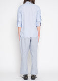 COMME des GARÇONS SHIRT double sleeved striped shirt