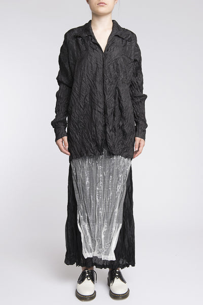 riko tokyo Shirring sleeve blouson 未使用品 Issey Miyake Oversized Crinkle Shirt – dot COMME