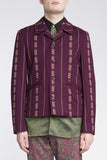 COMME des GARÇONS <br> Aubergine Wool Jacket