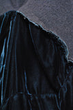 COMME des GARÇONS <br> Velvet boiled wool culottes / top