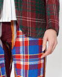 COMME des GARÇONS HOMME PLUS plaid patch trousers