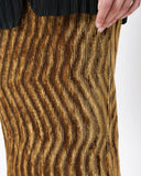 Issey Miyake velvet squiggle skirt
