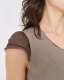 COMME des GARÇONS bias-cut layered top