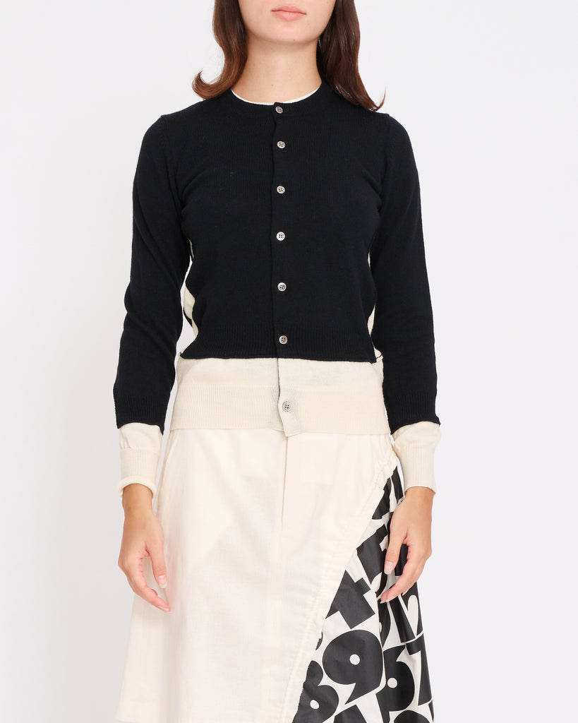 COMME des GARÇONS panelled cardigan