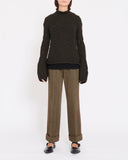 Yohji Yamamoto bell sleeve knit jumper