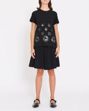 COMME des GARÇONS tricot silver flowers t-shirt