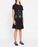 COMME des GARÇONS tricot silver flowers t-shirt