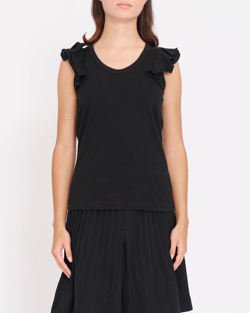 COMME des GARÇONS tricot frill armed singlet