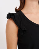 COMME des GARÇONS tricot frill armed singlet