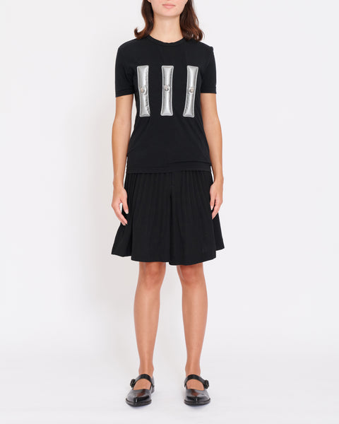 ISSEY MIYAKE◆半袖カットソー/2/コットン/BLK/IM11JK063 ISSEY MIYAKE(イッセイミヤケ) / 半袖カットソー/2/コットン/BLK