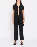 Yohji Yamamoto split rayon top