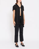 Yohji Yamamoto split rayon top
