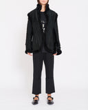 Yohji Yamamoto shearling dinner jacket