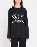 COMME des GARÇONS painted logo top