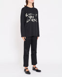 COMME des GARÇONS painted logo top