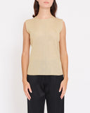 COMME des GARÇONS gold lamé tank top