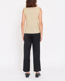 COMME des GARÇONS gold lamé tank top