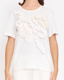 COMME des GARÇONS ruffle patchwork top