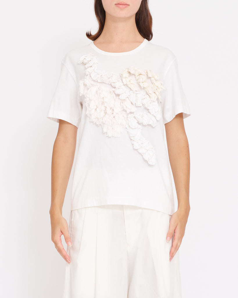 COMME des GARÇONS ruffle patchwork top