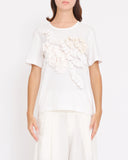 COMME des GARÇONS ruffle patchwork top