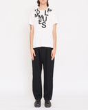 COMME des GARÇONS HOMME PLUS letter stack t-shirt