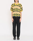 Issey Miyake pleat knit polo shirt