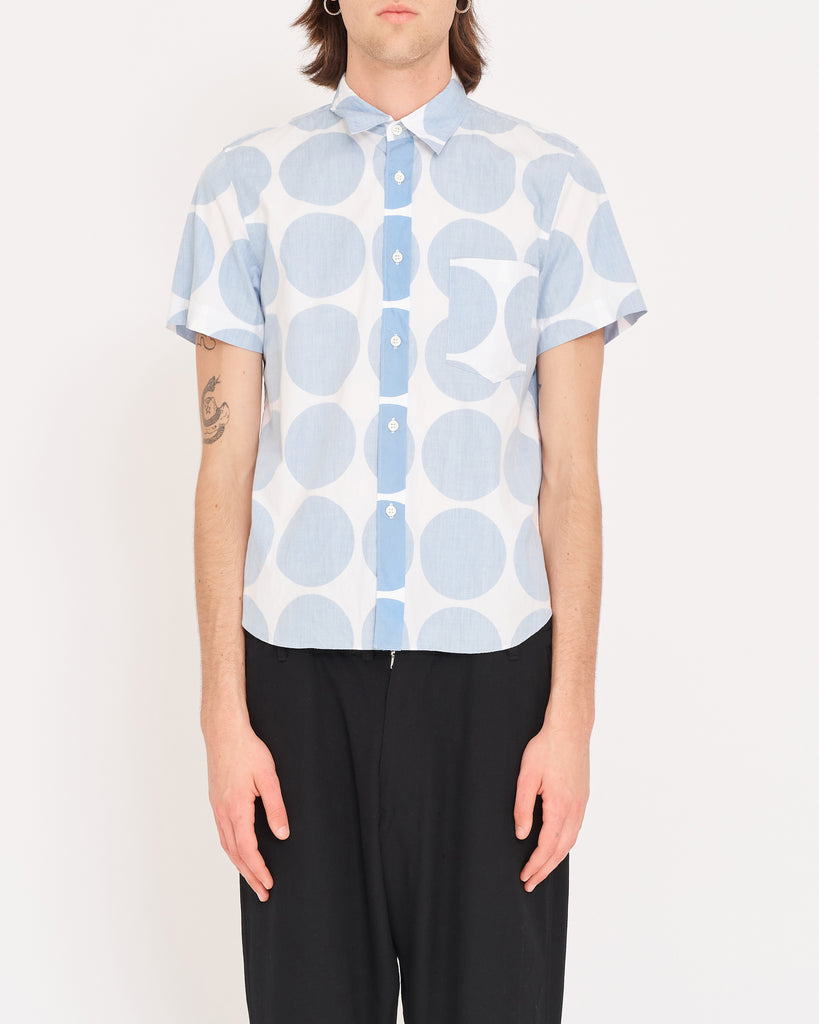 COMME des GARÇONS HOMME PLUS circular motif short-sleeve shirt