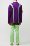 COMME des GARÇONS <br> Purple Blazer With Blue Panels