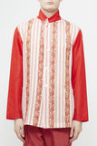 COMME des GARÇONS <br> Red Jacket With Striped Chest