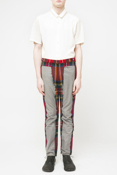 COMME des GARÇONS Tartan Grey Panel Pants – dot COMME