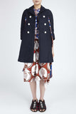COMME des GARÇONS <br> Hair Braid Printed Coat