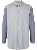 COMME DES GARÇONS warped check print shirt