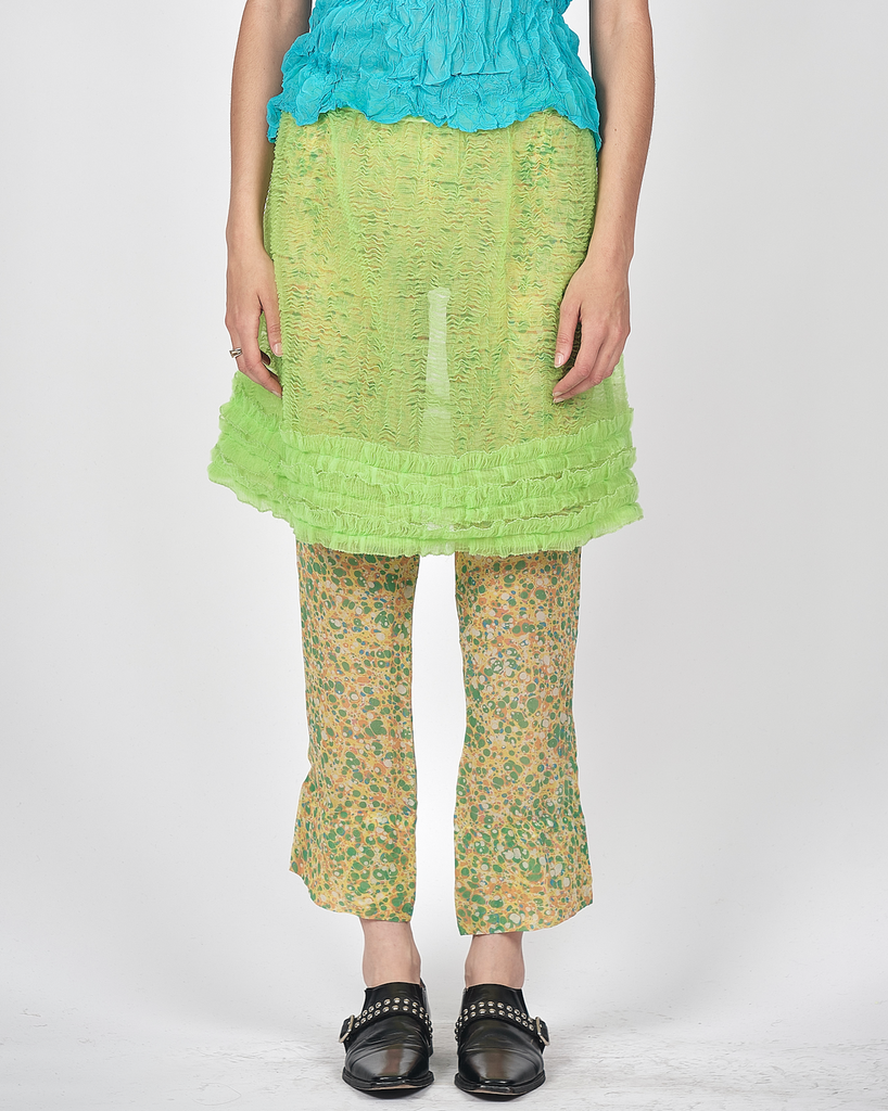 WALTER VAN BEIRENDONCK frill-trim mini skirt
