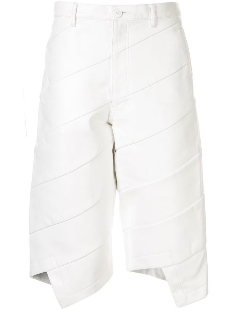 COMME DES GARÇONS faux leather shorts