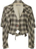 ISSEY MIYAKE houndstooth loose jacket