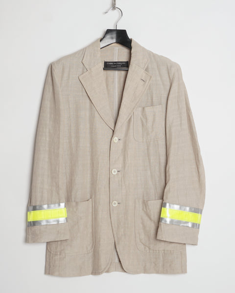 COMME des GARÇONS HOMME PLUS high visibility linen jacket