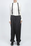 Yohji Yamamoto <br> Pinstripe Suspender Pants