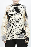 Yohji Yamamoto <br> Floral crochet knit