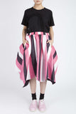 COMME des GARÇONS <br> Striped Scalloped Skirt