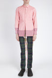 COMME des GARÇONS <br> Pink Shirt With Attached Fabric