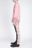 COMME des GARÇONS <br> Pink Shirt With Attached Fabric