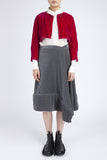 COMME des GARÇONS <br> Velvet Padded Hem Skirt