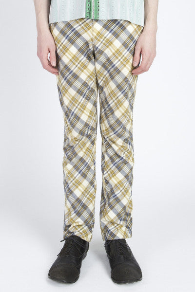 COMME des GARÇONS <br> Mustard Plaid Pants