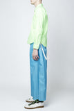COMME des GARÇONS <br> Neon Green Zip Up Shirt