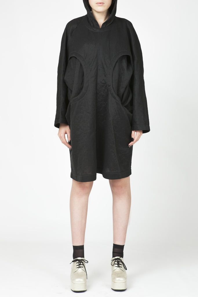 COMME des GARÇONS <br> Hooded cut-out Dress