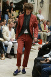 COMME des GARÇONS HOMME PLUS red striped jacket
